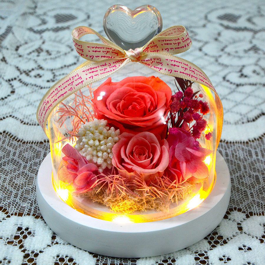 Glass Cover Ornaments Qixi Valentine's Day Creative Gift