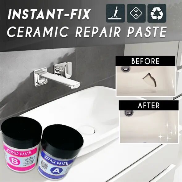 Toilet bathtub ceramic repair cream