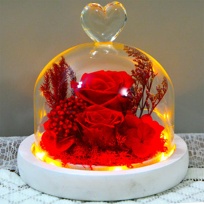 Glass Cover Ornaments Qixi Valentine's Day Creative Gift