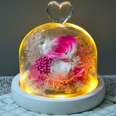 Glass Cover Ornaments Qixi Valentine's Day Creative Gift