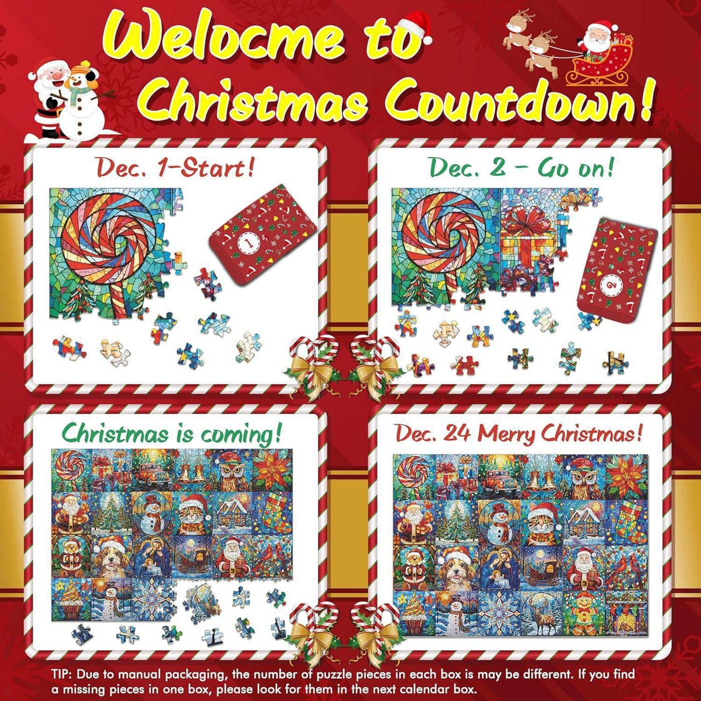 Christmas Puzzle Christmas Countdown Calendar